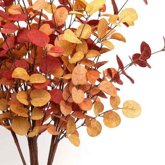 6 Pcs Artificial Eucalyptus Stems Fall Decorations - Picture 5 of 5